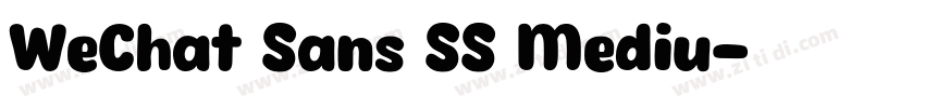 WeChat Sans SS Mediu字体转换